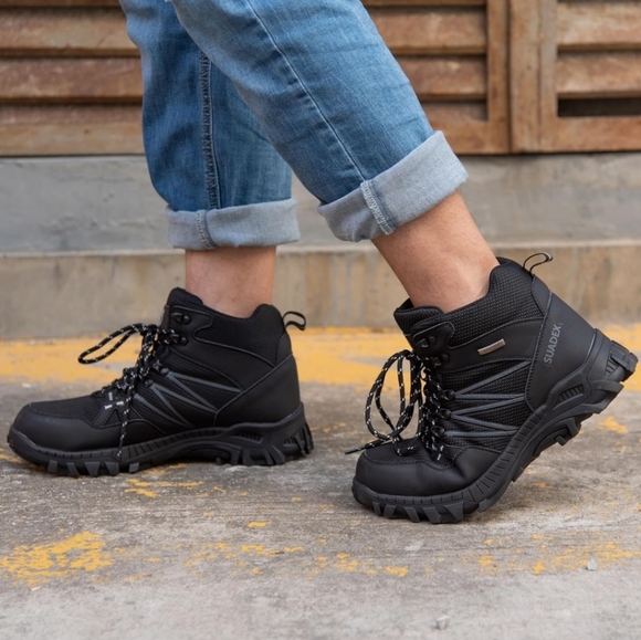 SUADEX Steel Toe Boots for Men Work Construction Safety Boots for Men Composite - Picture 5 of 7